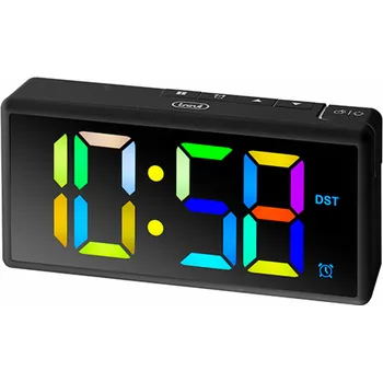 Budík Digitální budík Trevi, EC 886 BK, digitální budík multi LED, vyzvánění, stmívač jasu