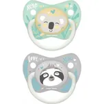 CANPOL BABIES Set anatomických silikonových dudlíků Exotic Animals 18+m šedá