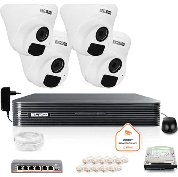 IP kamera Základní sada pro IP dohled BCS 4x BCS-B-EIP15FR3(2.0) kamera DVR s 1TB HDD