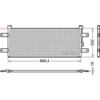 Výparník klimatizace Kondenzátor, klimatizace, , 9605001454, A9605001454, DENSO, DCN99068