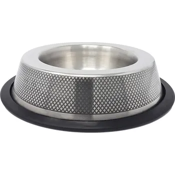 Miska pro psa PROFIZOO Miska nerezová protiskluzová široká 400 ml (diamantové gravírování)