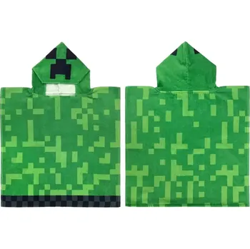 DĚTSKÉ PONČO MINECRAFT CREEPER EXPLODE 50x115 cm