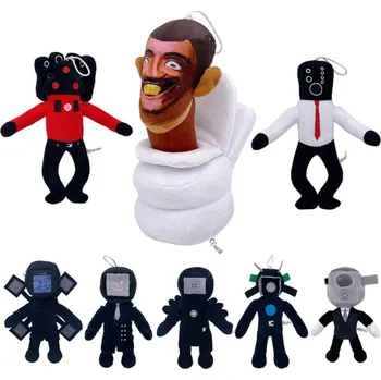 plyšák Plyšový přívěšek Skibidi Toilet (náhodný motiv)