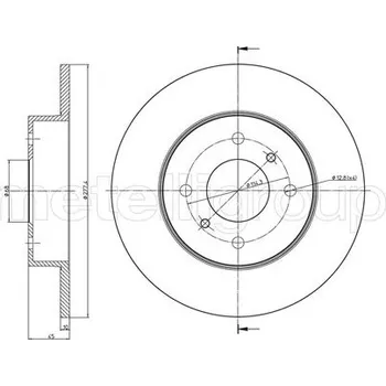 Brzdový kotouč Brzdový kotouč METELLI 23-0672