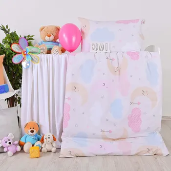 Povlečení Povlečení dětské bavlněné Heaven růžové EMI: Polštář 90x70