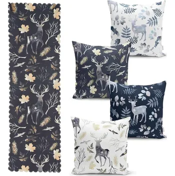 Povlak na dekorativní polštářek Minimalist Cushion Covers Povlak na polštářek 40 x 40 cm tmavě modrá