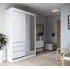 Šatní skříň Haidar šatní skříň s posuvnými dveřmi 140 bílá