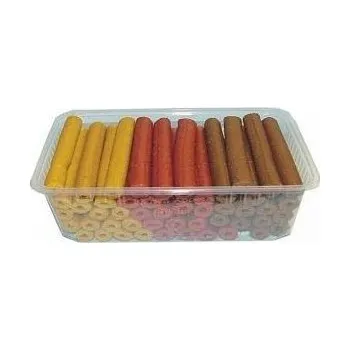 Pamlsek pro psa DELIKA-PET RINGO trubičky MIX 700g dóza