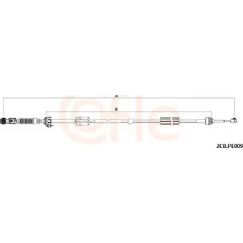 Tažné lanko, ruční převodovka, , COFLE, 92.2CB.PE009