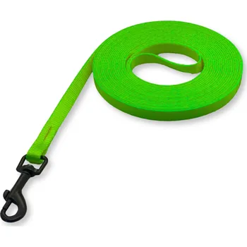 Vodítko pro psa Lehké stopovací vodítko PafDog® ploché, 1cm, 4 délky - zelená DÉLKA VODÍTKA: 20 metrů