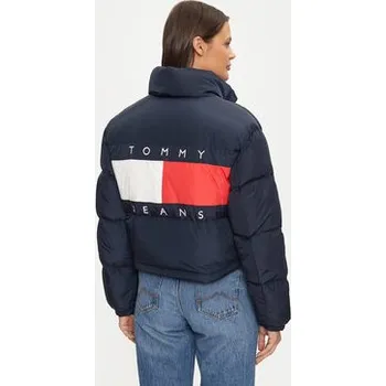 Pánská větrovka Tommy Jeans Vatovaná bunda Alaska DW0DW18820 Tmavomodrá Relaxed Fit XL