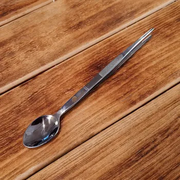 Dellinger Kuchařská 2v1 pinzeta a lžíce 210mm - stříbrná