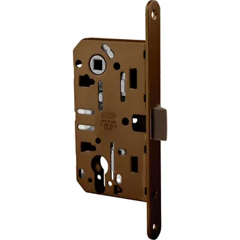Dveřní kování AGB - Zámek na dveře MEDIANA EVOLUTION - PZ PZ otvor pro vložku, 85 mm OGS - Bronz česaný matný