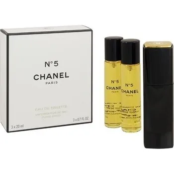 Parfém Chanel Chanel No.5, Toaletní voda 3x20ml - Twist and spray Pre ženy Toaletní voda