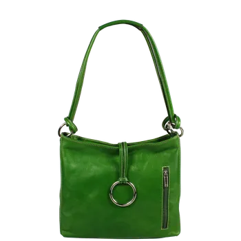 Kabelka NovaKabelka.cz Kožená italská kabelka Veroncia Verde Argento