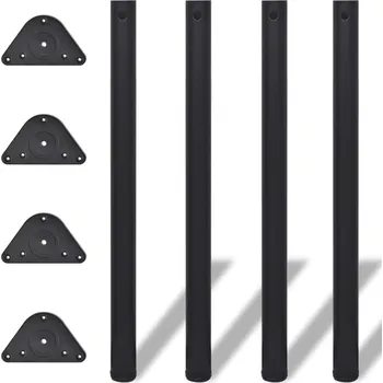 Psací stůl vidaXL 4 stolové nohy s nastavitelnou výškou černé, 870 mm