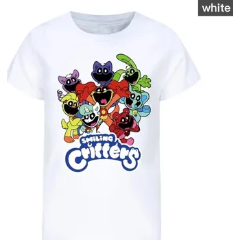 Dětské tričko s potiskem Smiling Critters (mix barev) Barva: Bílá, Velikost: 13-14 let (160)