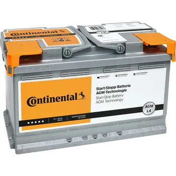 Autobaterie Startovací baterie, CONTINENTAL (START-STOP-BATTERY AGM) 80 Ah