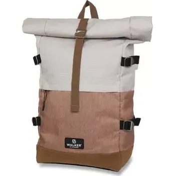 Městský batoh Batoh Walker Roll-up Two – šedý/hnědý