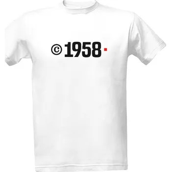Pánské tričko Tričko s potiskem Copyright 1958 Unikát pánské