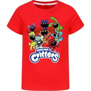 Dívčí tričko Dětské tričko s potiskem Smiling Critters (mix barev) Barva: Červená, Velikost: 7-8 let (130)