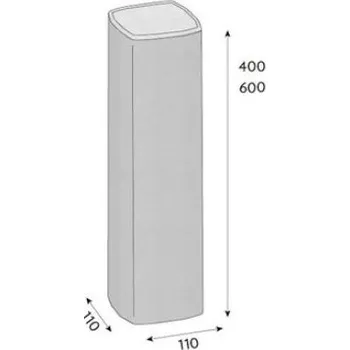 Zahradní obrubník CSB-Palisáda VERA 60 červená /84ks