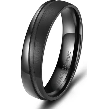 Prsten MARRYA® Pánský snubní prsten BLACK TITANIUM - velikost 66 - BT-08P-66