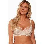 Béžová krajková podprsenka Gaia Nike BS 1135 Nike Velikost: 70J, Barva: Béžová