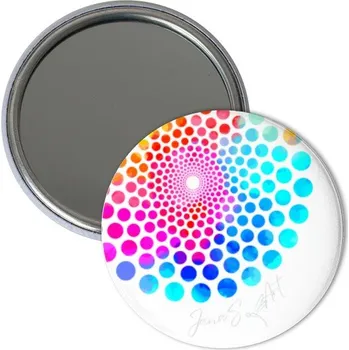 Antistresové omalovánky Zrcátko s potiskem Tečkovaná mandala barevná