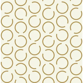 Tapeta Vliesová tapeta na zeď Caselio 102900020, grafická bílá, zlatá