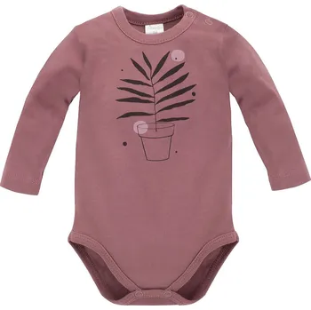 PINOKIO Tres Bien Body s dlouhým rukávem Dark Pink Velikost (od výrobce): 80