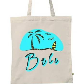 BIO plátěná taška s potiskem Bali