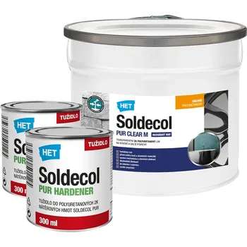 Lak na dřevo HET Soldecol PUR CLEAR M 2.6 l Matný