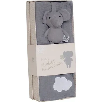 Dětské zboží JABADABADO Dárkový set mušelínová deka a klip na dudlík Sloník