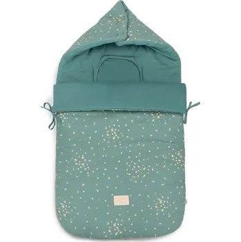 Fusak NOBODINOZ Passegiata Fusak 0-6 měsíců Gold Confetti/Magic Green