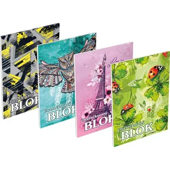 Blok MFP Paper Blok trhací A5 čtverečkovaný, 50 listů mix