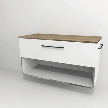 Koupelnový nábytek Koupelnová skříňka pod umyvadlo Devo Sonus 2.0 bílá 97 x 52 x 45 cm SO2-SU1S97x52F01K51