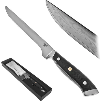 Kuchyňský nůž CHZ Damaškový vykosťovací nůž "BONE-B" nerezový