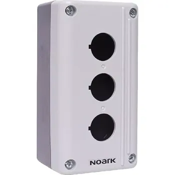 tlačítko NOARK 111411 Ex9P2 FH 3 EU Ovládací krabička, 3 otvory, šedá (NOARK 111411 Ex9P2 FH 3 EU)