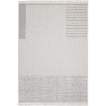 Koberec Vlněný koberec Agnella Noble Nizer Světle Šedý (třásně) - 120 x 180 cm