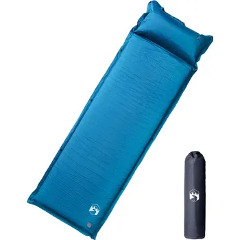 Spacák vidaXL Samonafukovací kempingová matrace s polštářem 1 osoba [4007135] Barva: Tyrkysová