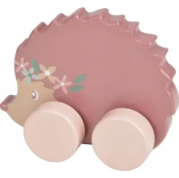 Dřevěná hračka DŘEVĚNÁ HRAČKA NA KOLEČKÁCH s motivem zvířátka