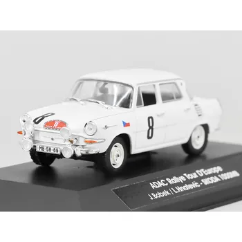 autíčko Škoda 1000MB ADAC Rallye Tour D'Europe #8 J. Bobek / L. Hnatevič 1:43 Škoda 1000 MB ADAC Rallye Tour D'Europe No. 8 Bobek / Hnatevič - kovový model auta 1/43