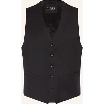 Pánská vesta Digel Pánská Obleková Vesta Dan Regular Fit, 10 schwarz, 56