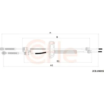 Tažné lanko, ruční převodovka, , COFLE, 92.2CB.VK015