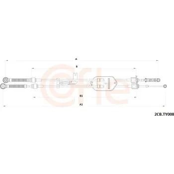 Tažné lanko, ruční převodovka, , COFLE, 92.2CB.TY008