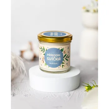 Svíčka Přírodní svíčka EcoHaus 130 ml, kouzlo bavlny