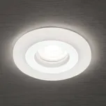 Orion Vestavné bodové svítidlo Glow, bílé, kovové, Ø 11 cm, GU10 bílý, průhledný 1 x 35 W