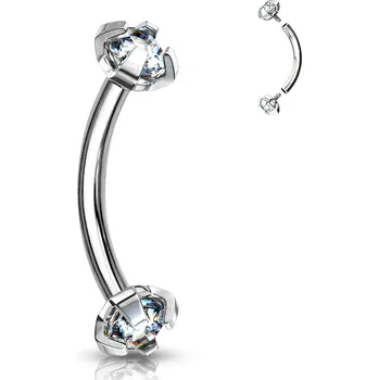 Piercing Šperky4U Piercing do obočí s vnitřním závitem - OB01005-C