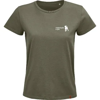 Dámské oblečení Dámské tričko - hashtags - XL / Khaki